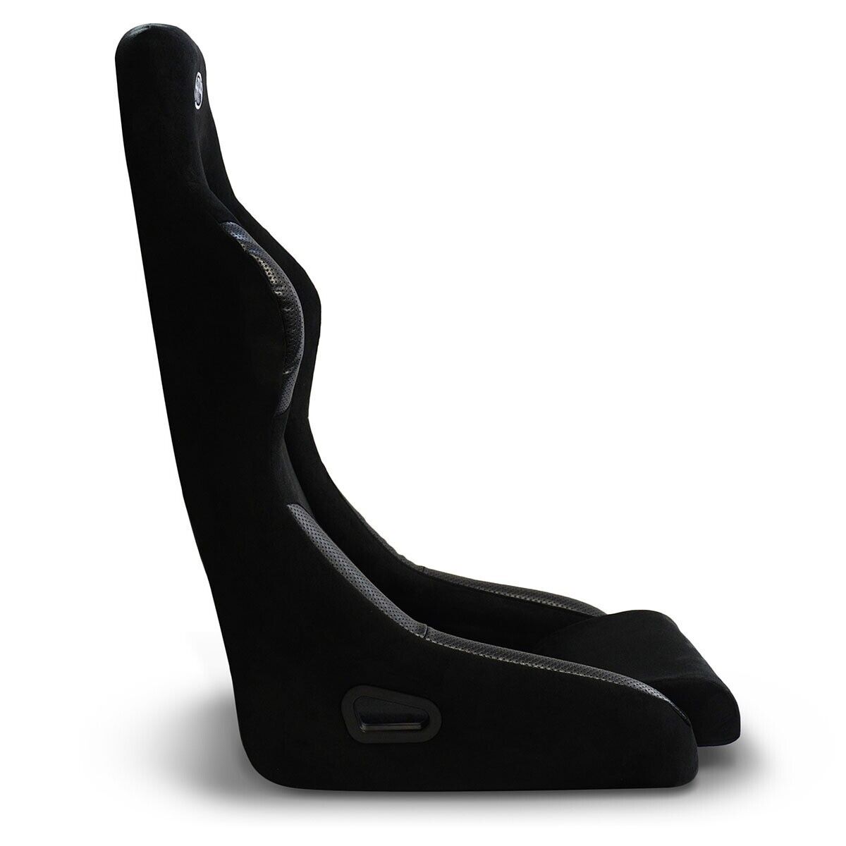 SAAS Universal Seats (2) Fixed Back Mach II Black Suede ADR Compliant