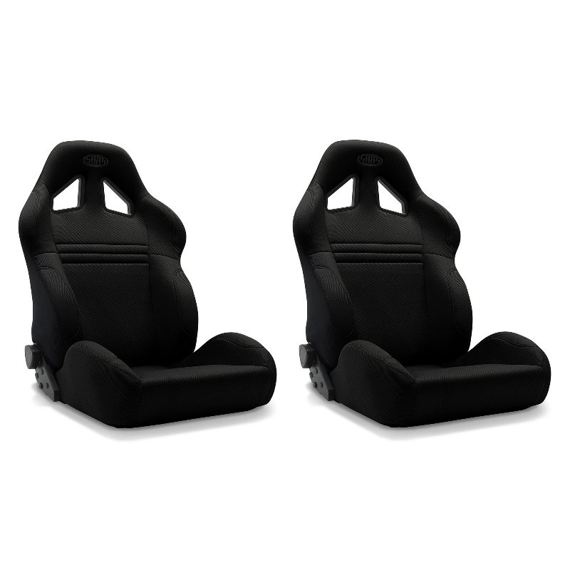 SAAS Universal Kombat Seats (2) Dual Recline Black ADR Compliant