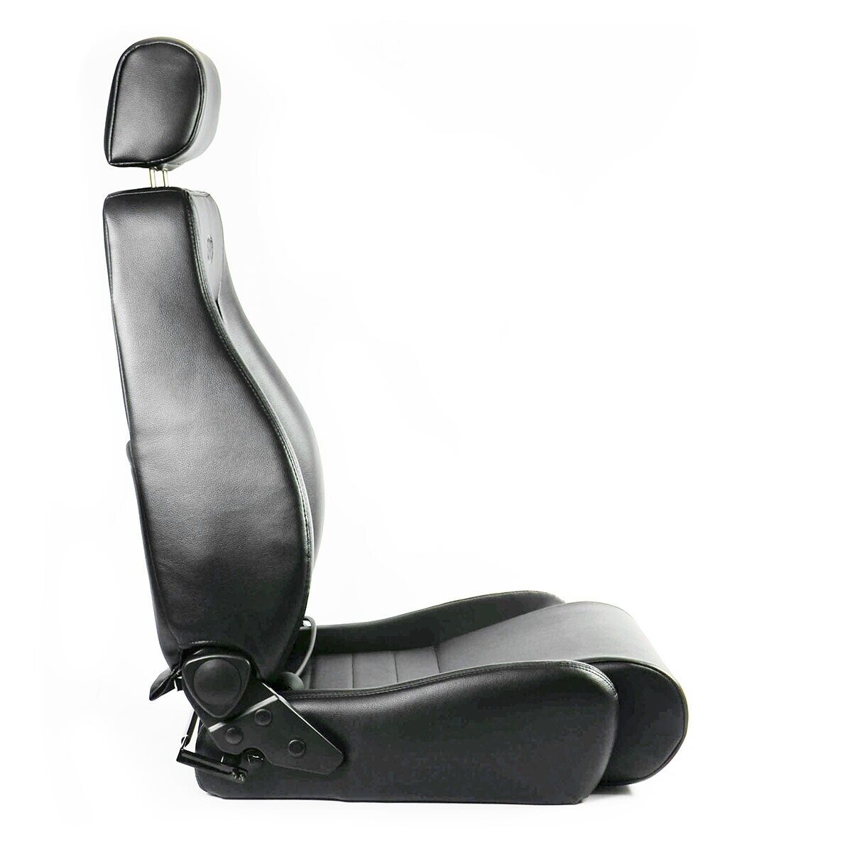 SAAS 4X4 Seats (2) With Rails Black PU ADR Compliant