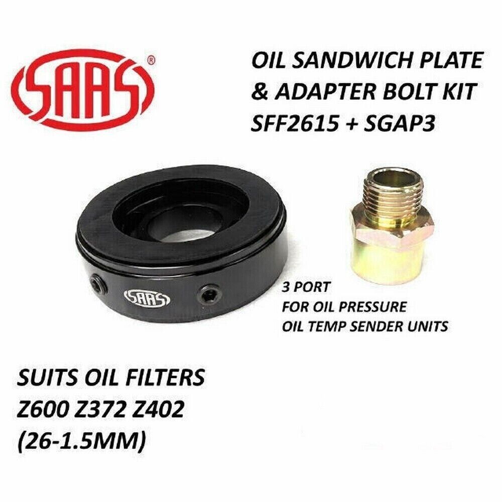 SAAS SGAP3 SFF2615 Oil Adaptor Sandwich Plate for Z372 Z402 Z600 Oil/Temp Press