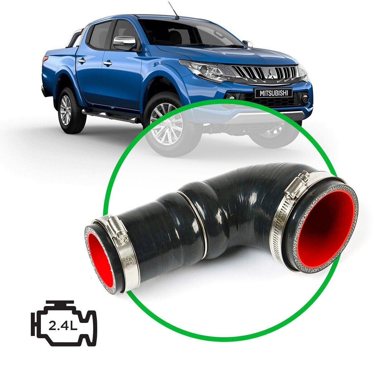 Genuine SAAS Silicone Airbox to Turbo Intake Pipe for Mitsubishi Triton MQ 2.4L