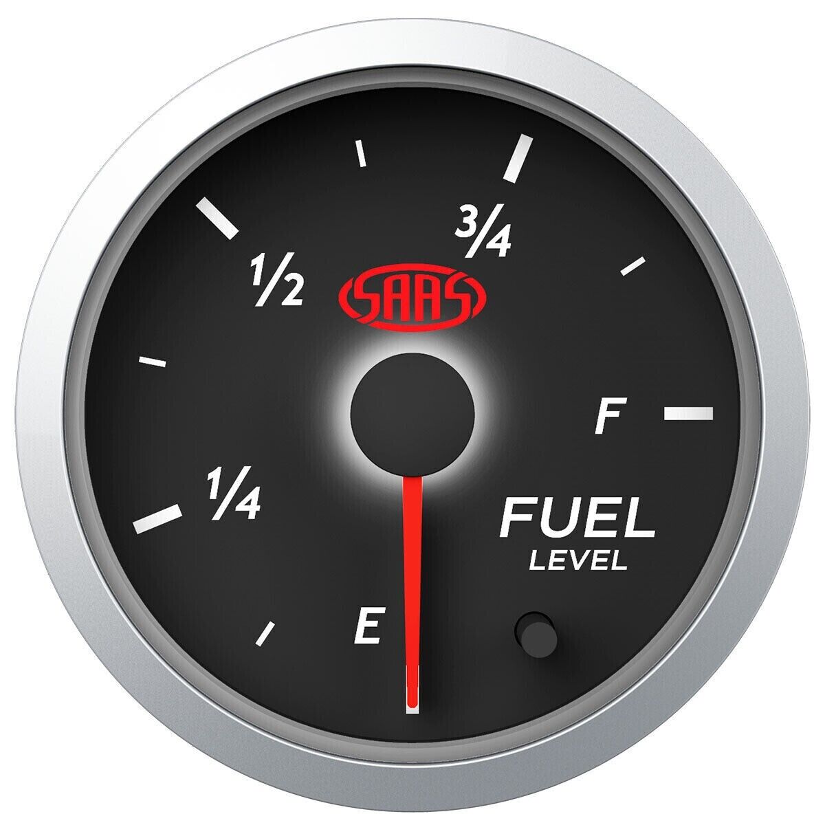 SAAS Streetline Series Fuel Sender & Fuel Level Gauge 52mm / 2" Black Face 7 LED