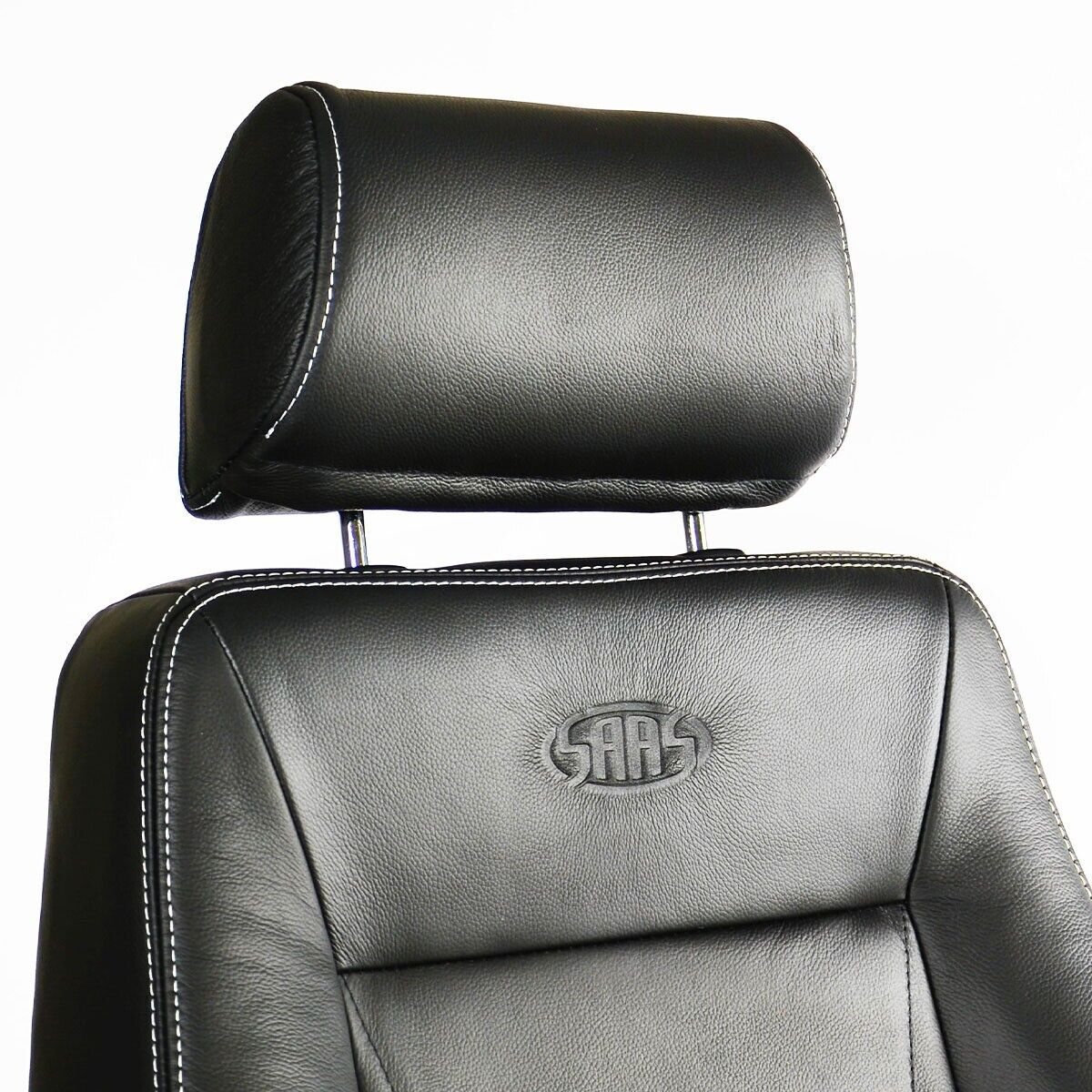 SAAS Trax 4X4 Seats (2) With Sliders Premium Black Leather ADR Compliant