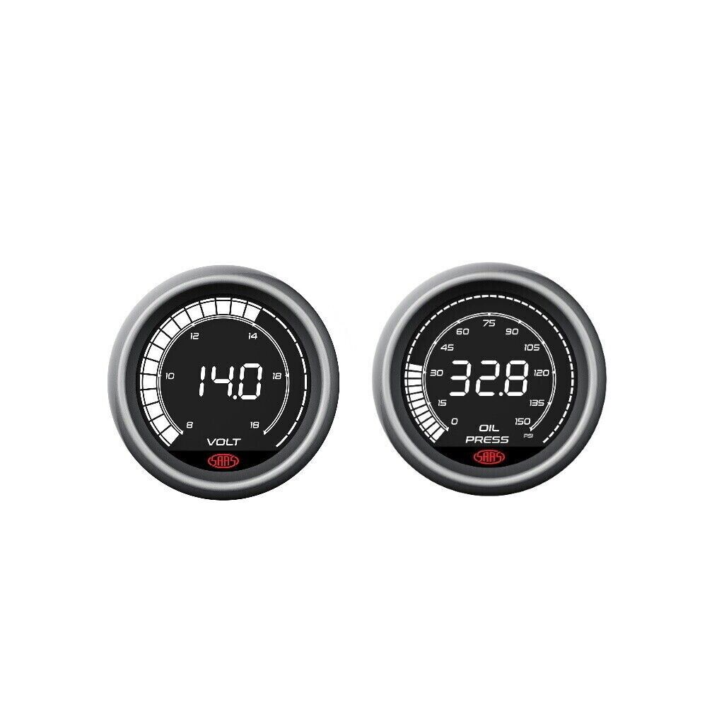 SAAS Gauge Dash Pod Volts & Oil Pressure Gauges for BA BF Falcon XR6 XR8 GT F6