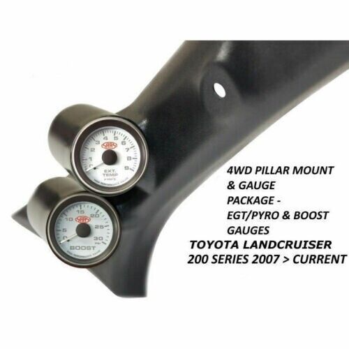 SAAS Pillar Pod Gauge Package for Toyota Landcruiser 200 Series 2007> Boost EGT