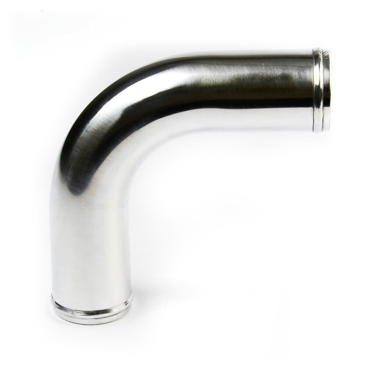 Genuine SAAS Aluminium Pipe Polished Finish 63mm Diameter x 90 Degree