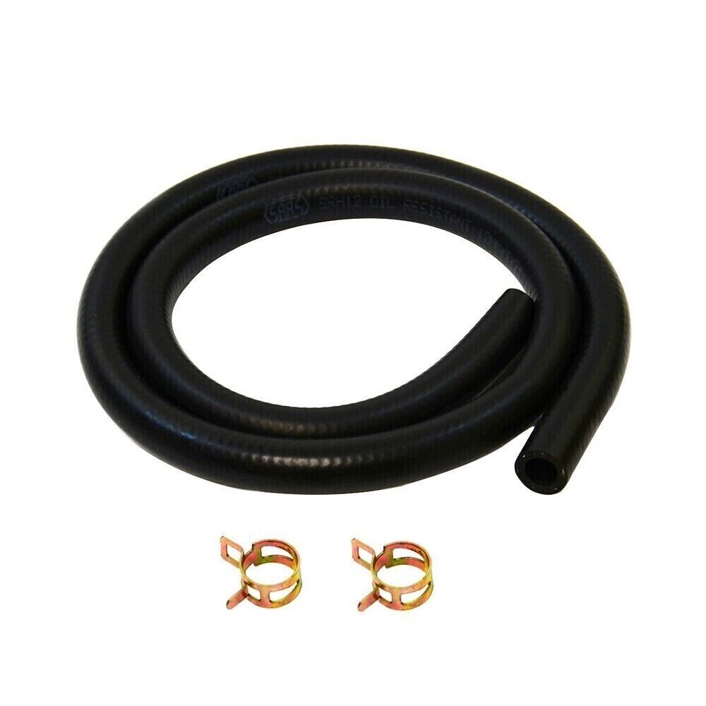 SAAS Oil Resistant Rubber Hose 10mm 3/8 1M + 2 Clamps for SAAS/Trax Catch Can