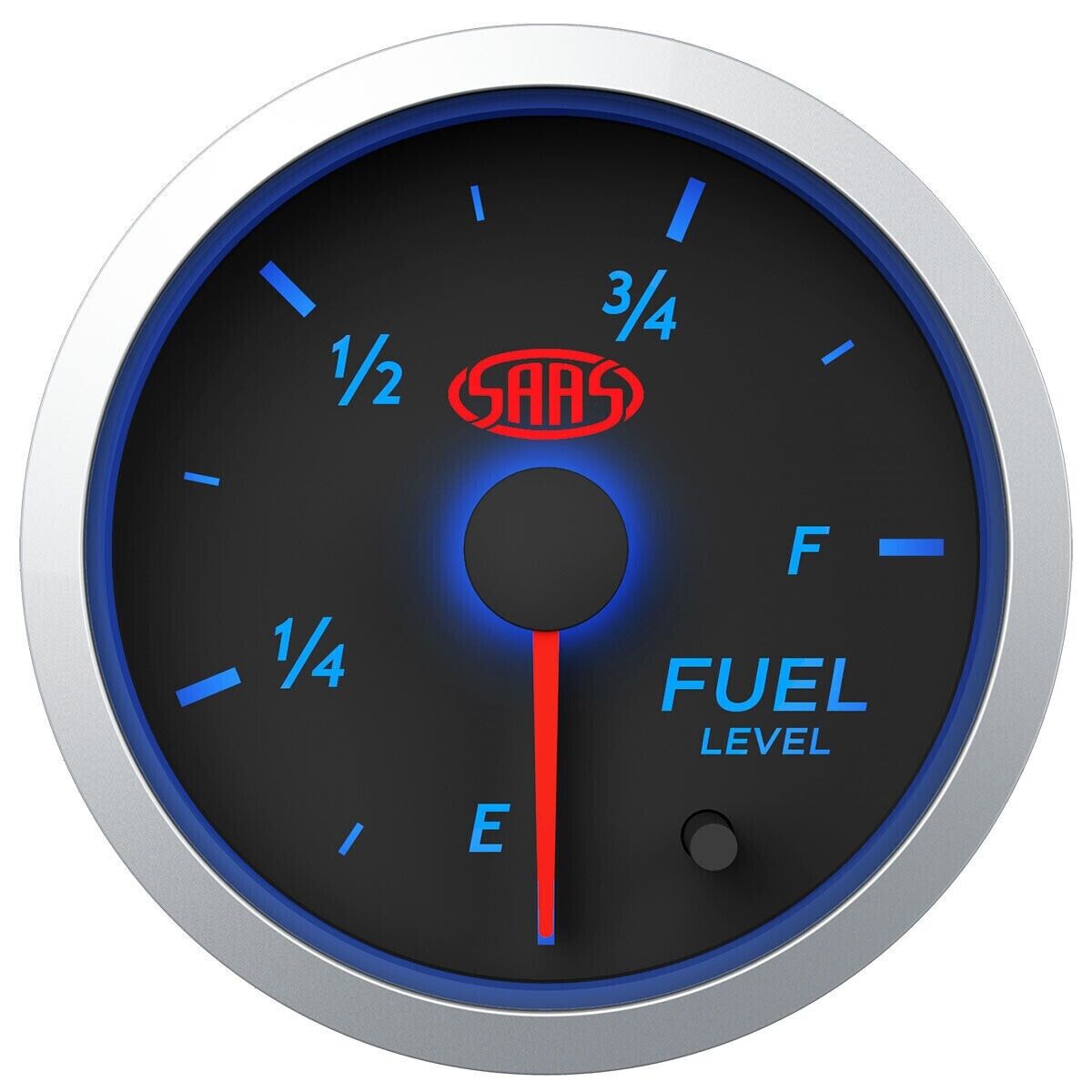 SAAS Streetline Series Fuel Sender & Fuel Level Gauge 52mm / 2" Black Face 7 LED