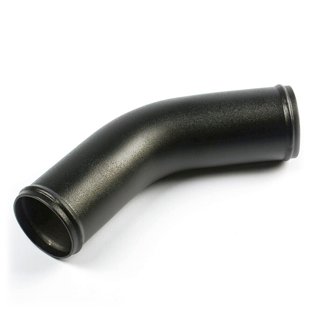 Genuine SAAS Aluminium Pipe Black Powder Coated 57mm Diameter x 45 Degree