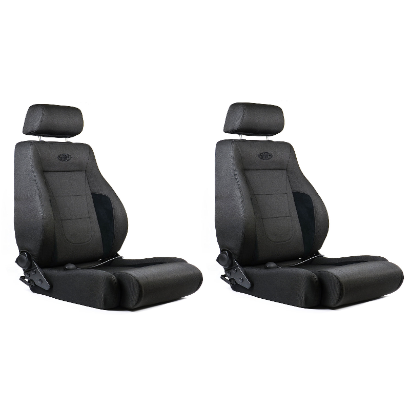 SAAS Universal Trax 4X4 Seats (2) Black Cloth ADR Compliant