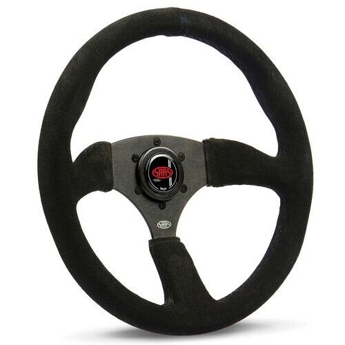 SAAS Steering Wheel Suede 350mm ADR Tokyo Motorsport Black Spoke