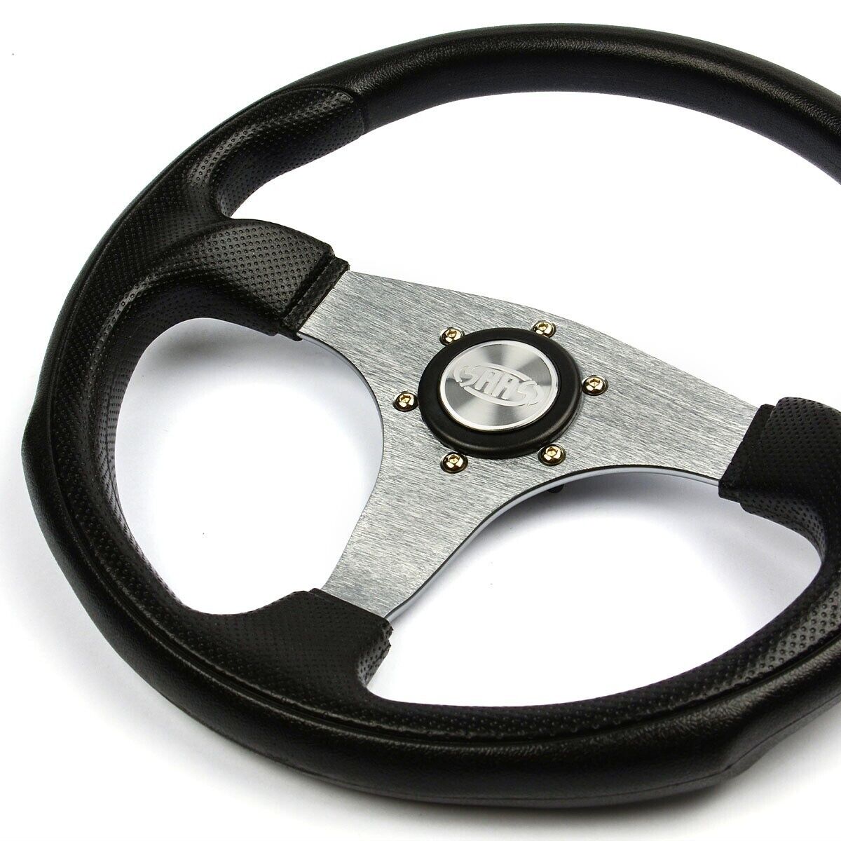 SAAS Steering Wheel Poly 350mm ADR Octane Titanium Spoke