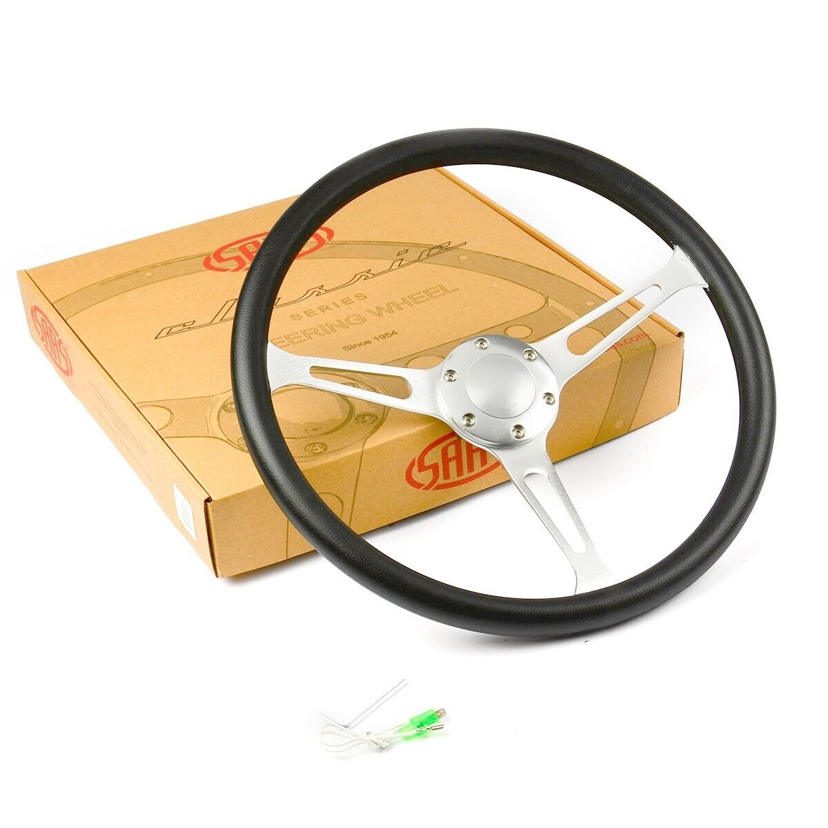 SAAS Classic Steering Wheel 380mm & Hub Adapter For Holden HX 1971 - 1980