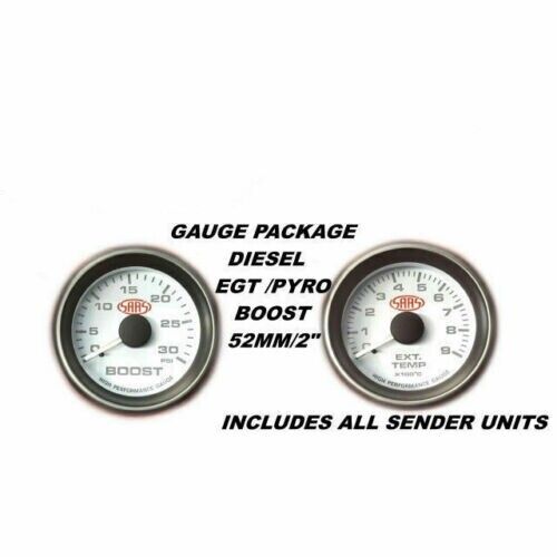 SAAS Pillar Pod / Gauge Package for Volkswagen Amarok Boost & EGT Gauges White