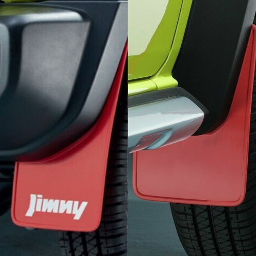 Genuine Suzuki Jimny 3 & 5 Door Mud Flap Set Front & Rear (Red) 2019 - Onwards