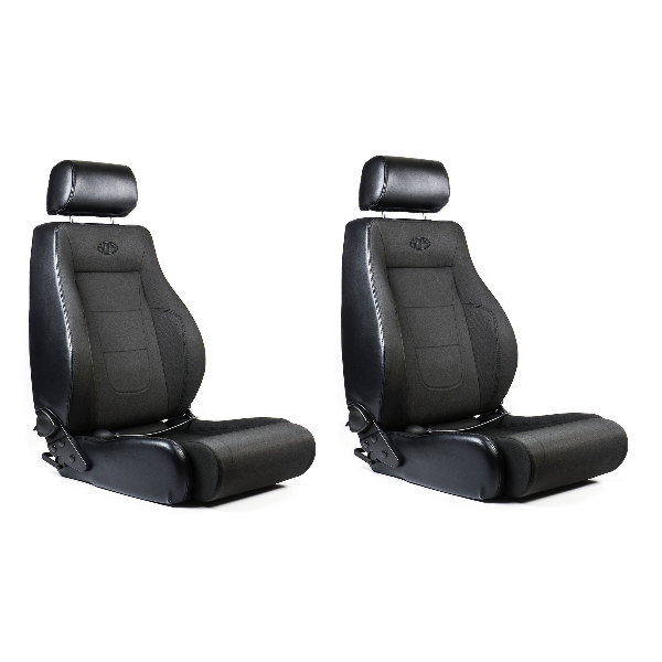 SAAS Universal Trax 4X4 Seats (2) Black Cloth / PU ADR Compliant