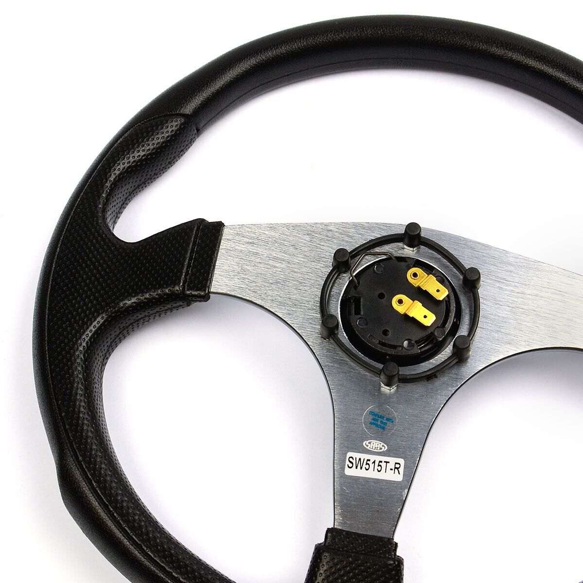 SAAS Steering Wheel Poly 350mm ADR Octane Titanium Spoke