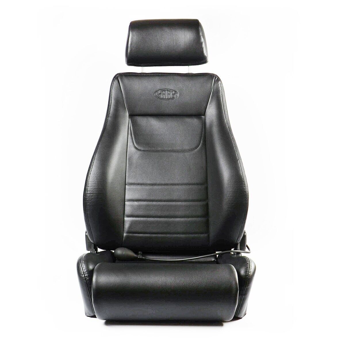 SAAS 4X4 Seats (2) With Rails Black PU ADR Compliant