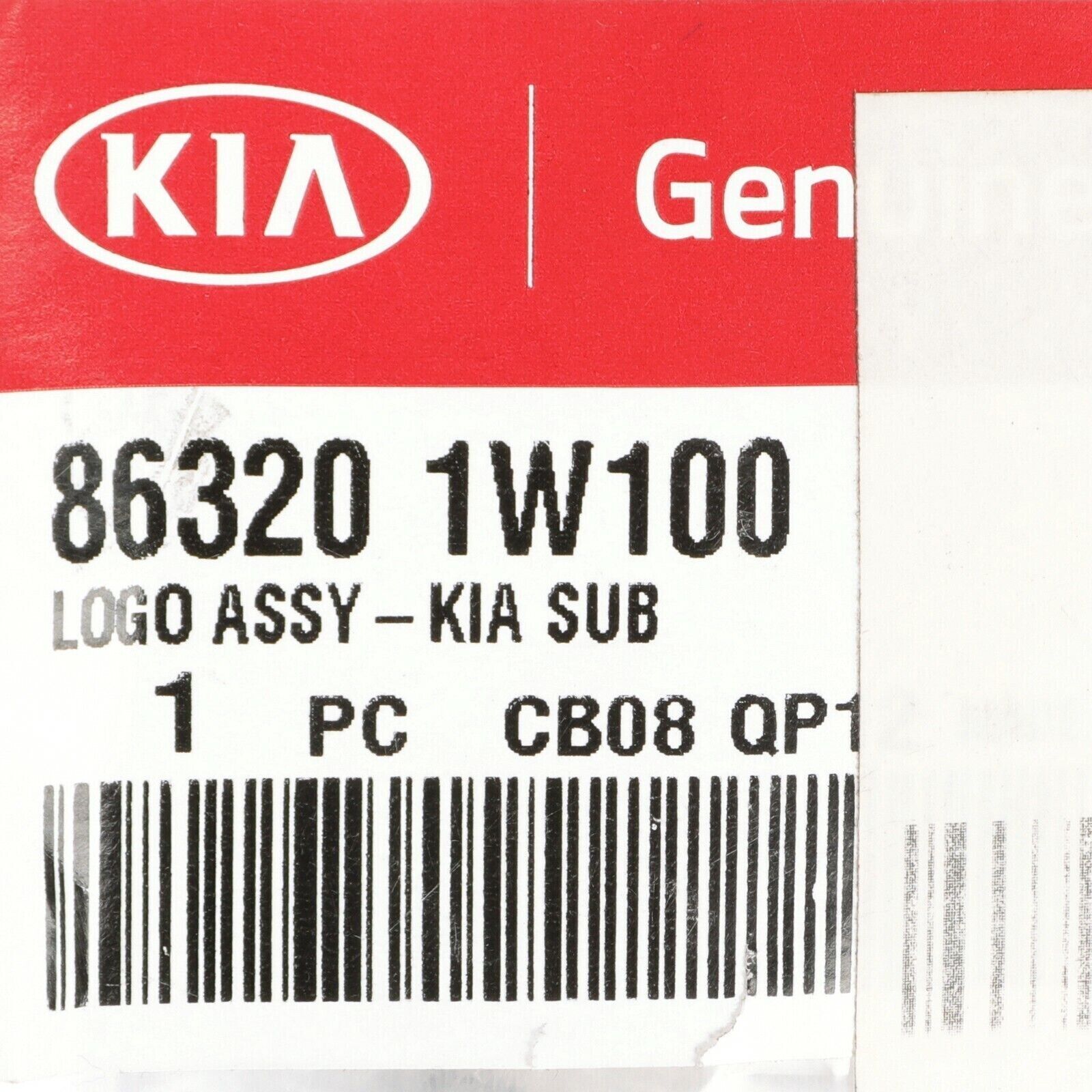 Genuine Kia Rio 2014-2021 Front Hood Logo Badge Nameplate