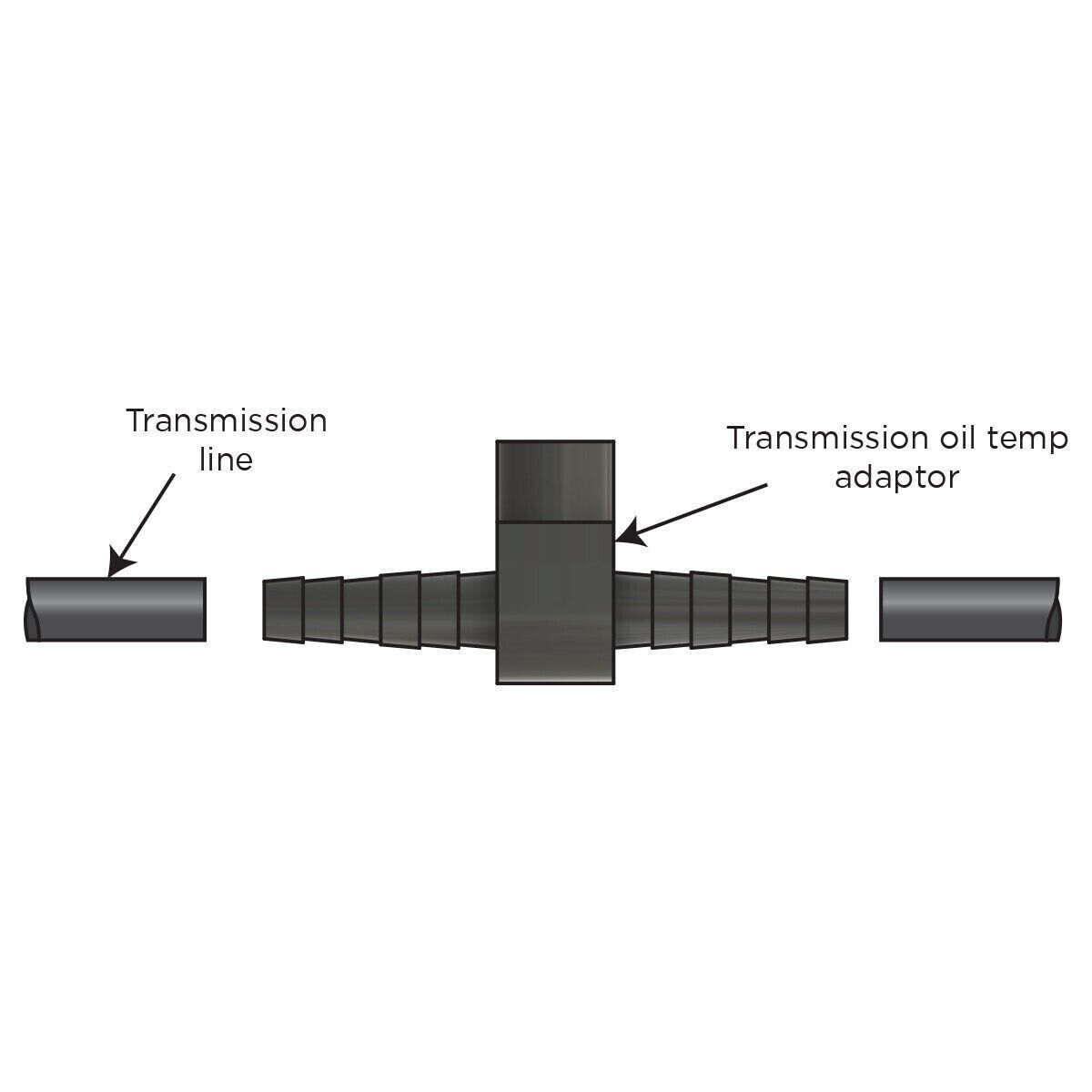 SAAS SGA1009 Trans Cooler Line 5/16 - 3/8 Rubber T-Fitting Sender