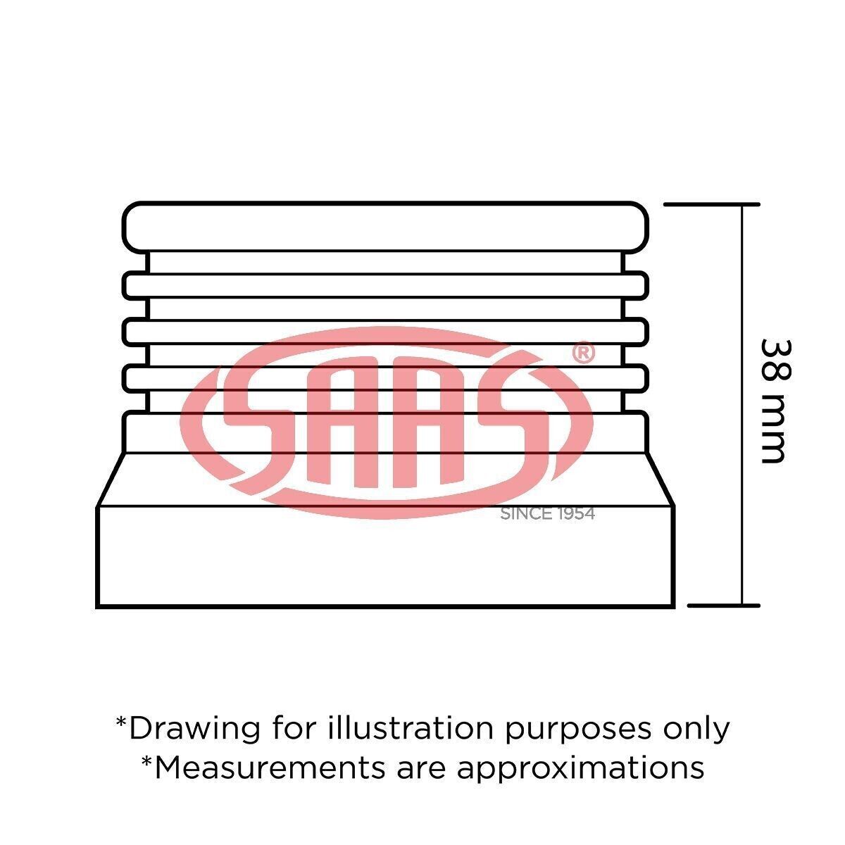 SAAS Boss Kit Hub Adapter Extension 40mm