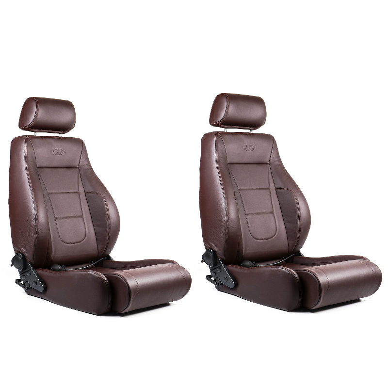 SAAS Universal Trax 4X4 Seats (2) Premium Brown Leather ADR Compliant