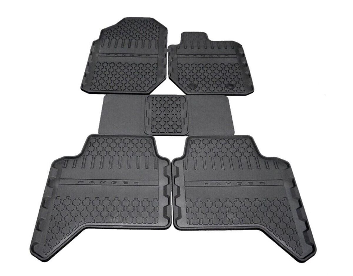 Genuine Ford PX Ranger 2011 - 2015 Rubber Floor Mats Crew Cab Set Of 5