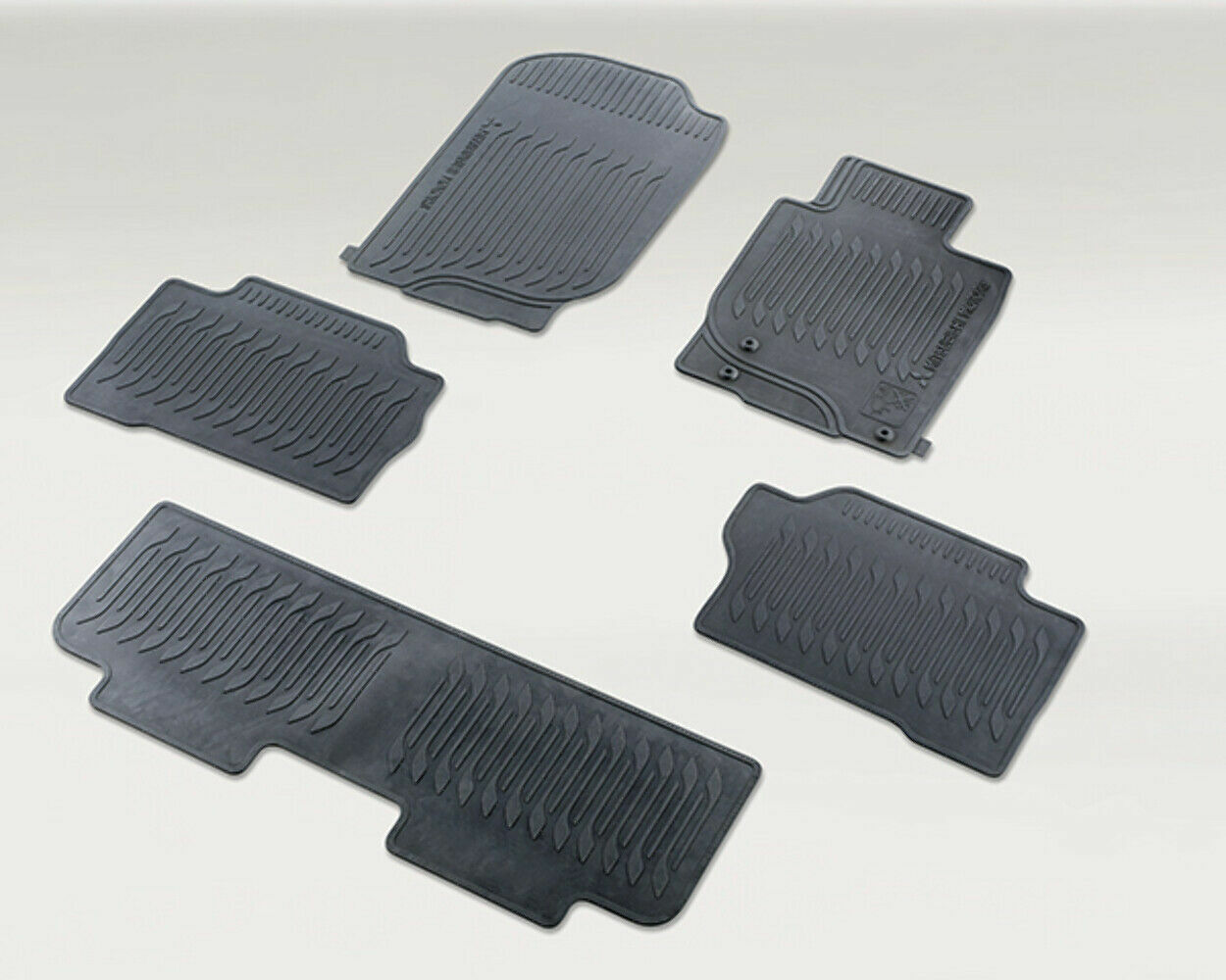 Genuine Mitsubishi Pajero Sport Rubber Floor Mats (Set of 5) 7 Seat Only