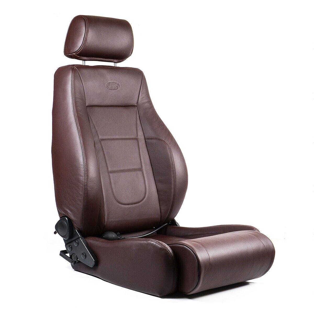 SAAS Trax 4X4 Seats (2) With Rails Premium Brown Leather ADR Compliant