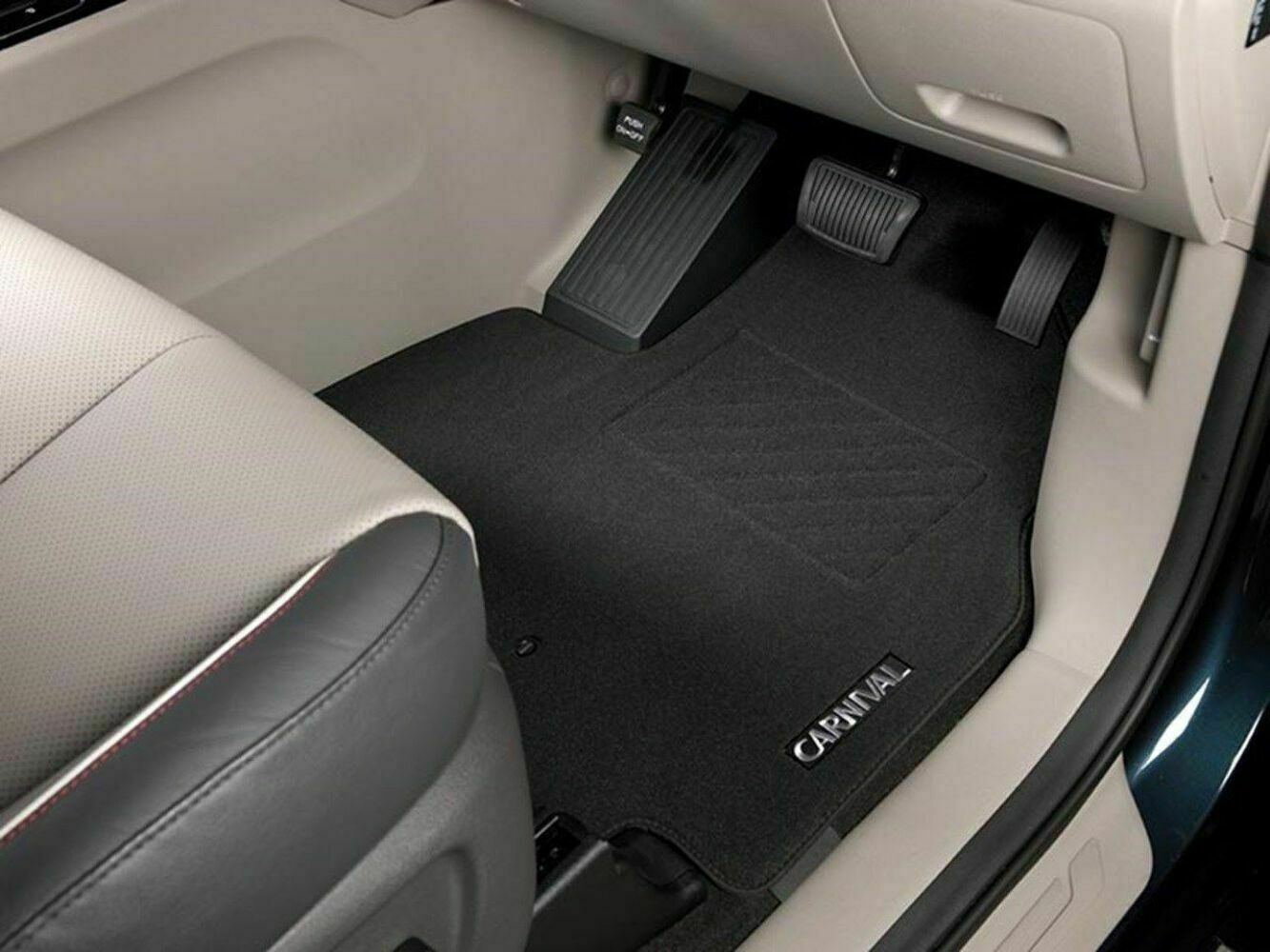 Genuine Kia Carnival YP Carpet Floor Mats Full Set of Three Rows 2015-Current