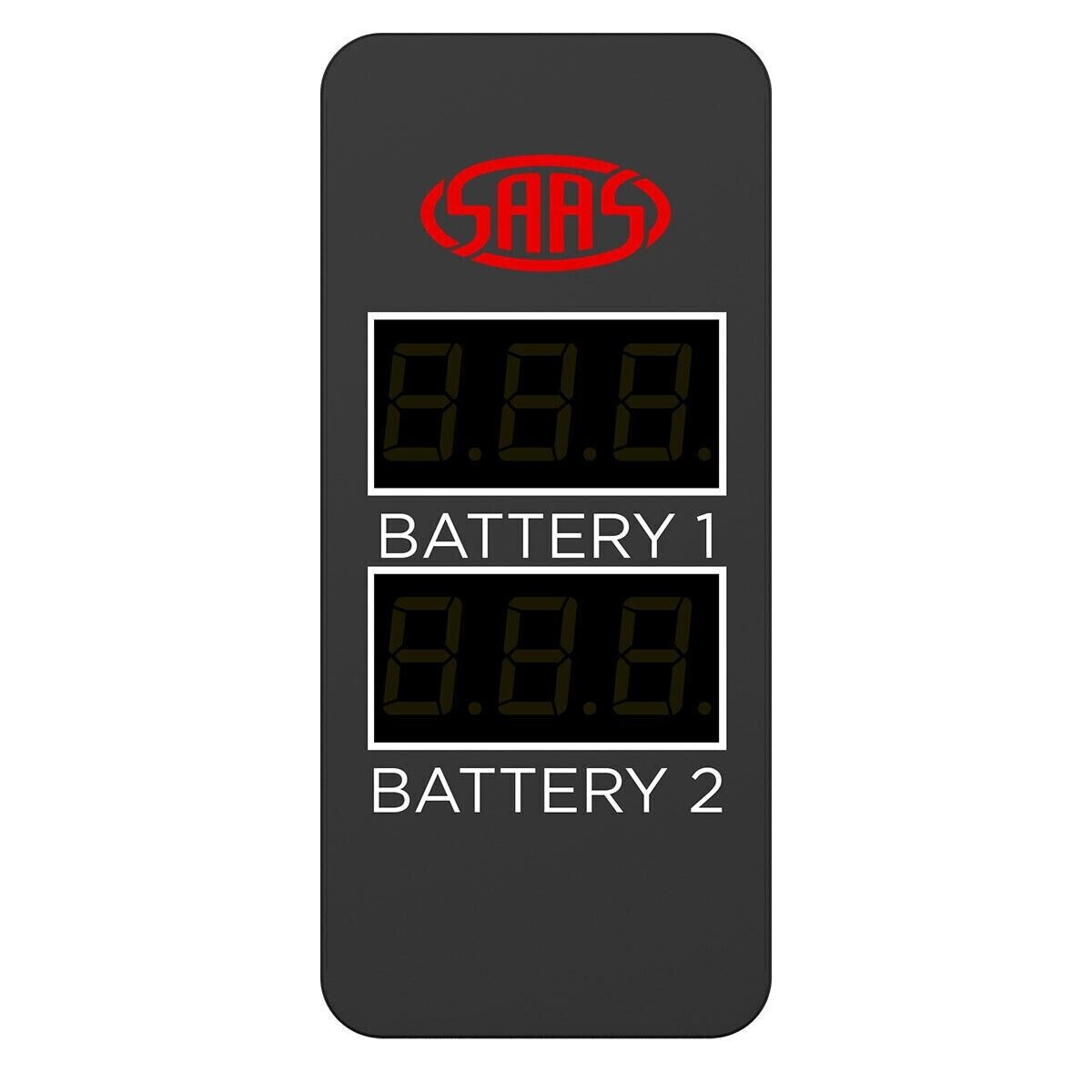 SAAS SG81514 Dual Volt Switch Gauge Digital for Carling Hole Size 22 X 49mm