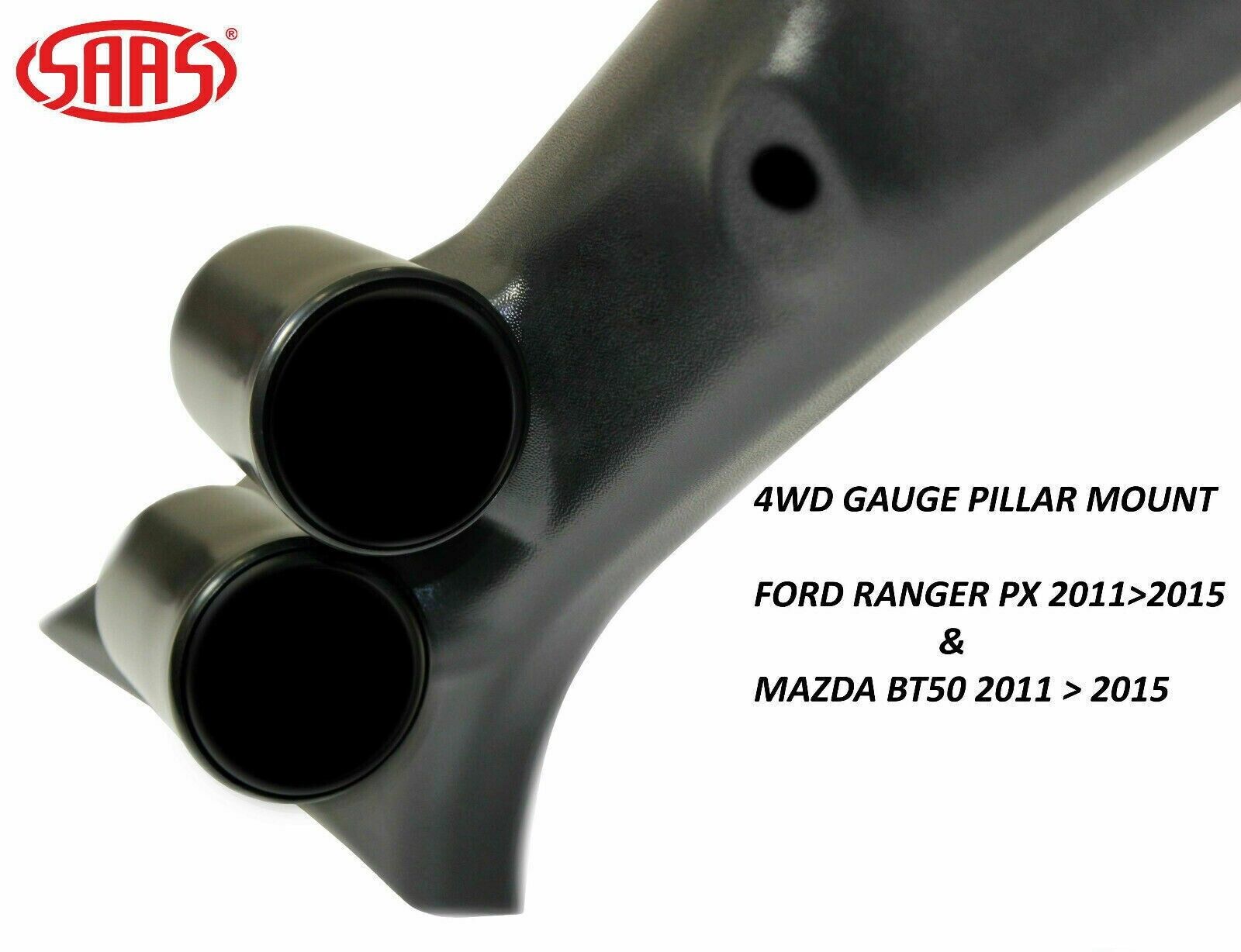 SAAS Pillar Pod / Gauge Package for Ford PX Ranger 2011-2015 Boost & EGT