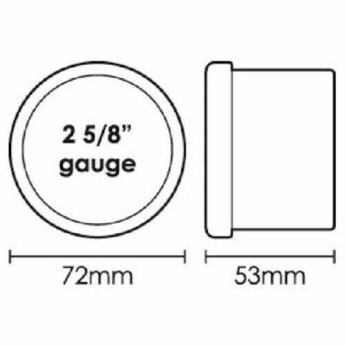 SAAS Performance Turbo Boost 52mm 2in 30 IN-HG > 35 PSI Analog Gauge Black