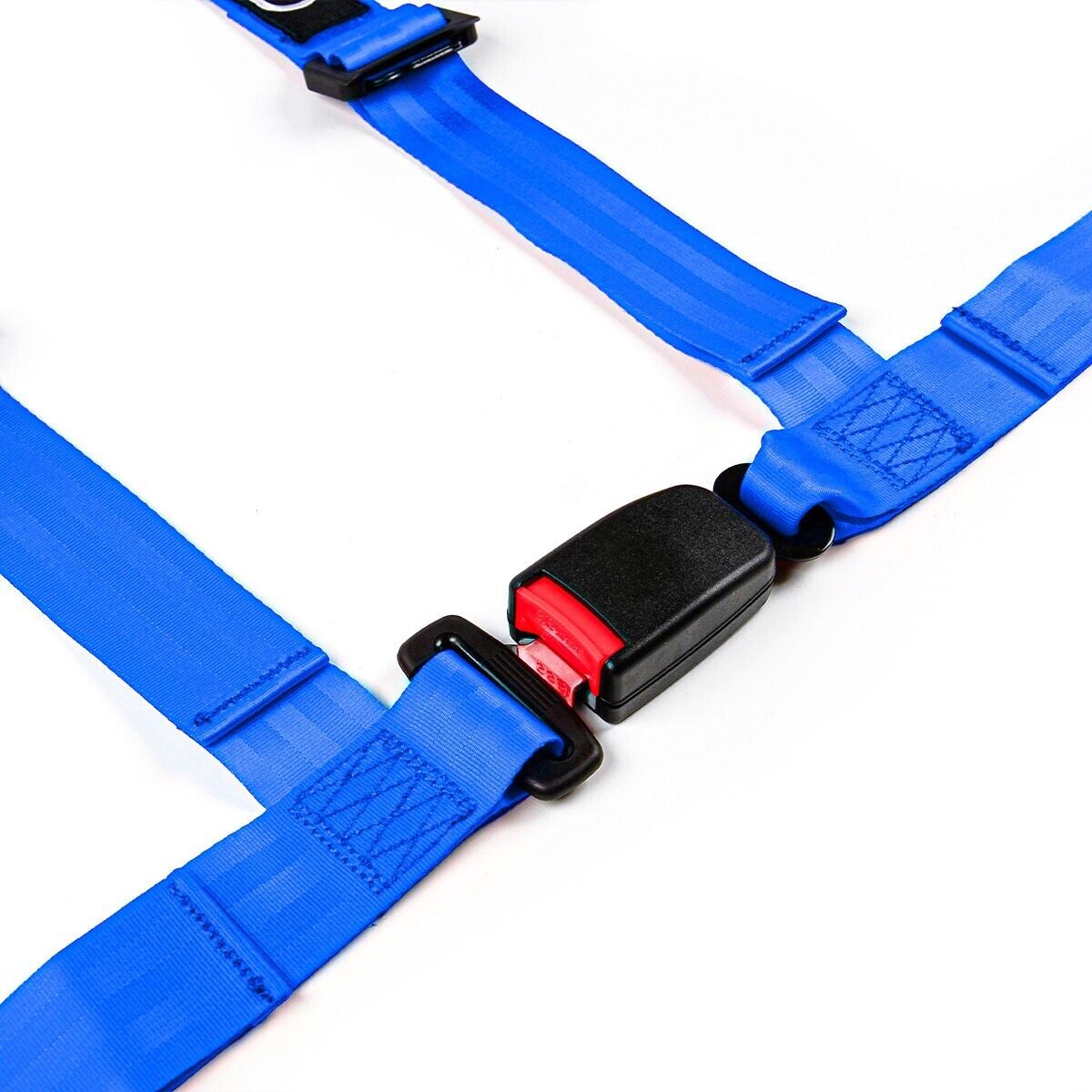 SAAS Racing Seatbelt Harness 4 Point Blue EC-R16 2" Inch S4302R16