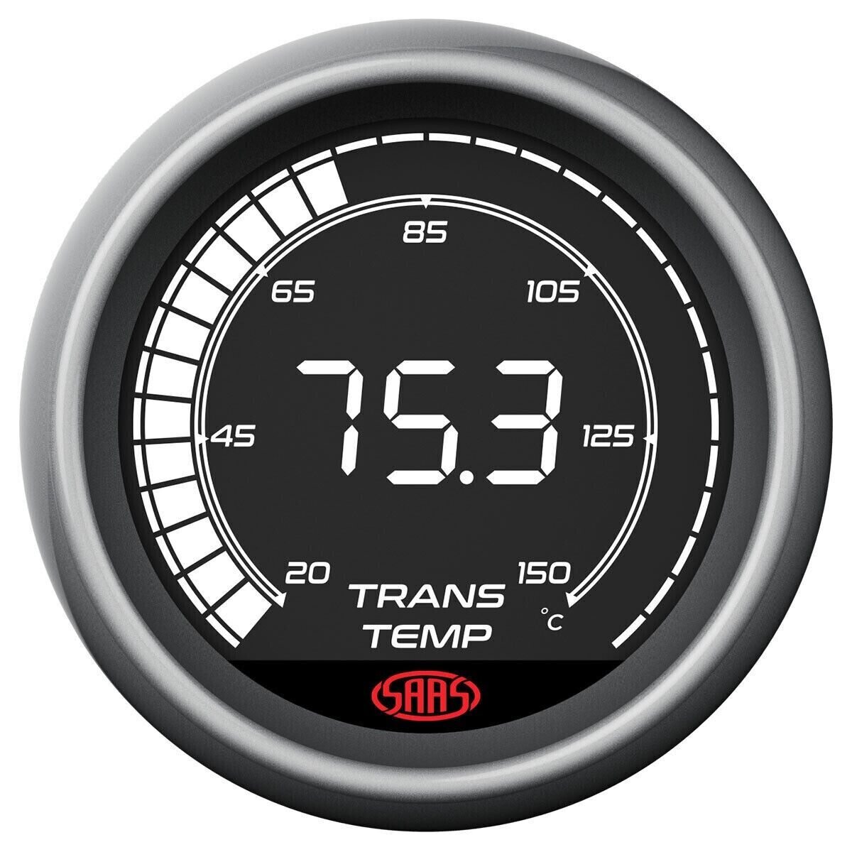 SAAS Muscle Digital Series SG41222 Trans Oil Temp Gauge 20-150 Celsius 52mm / 2"