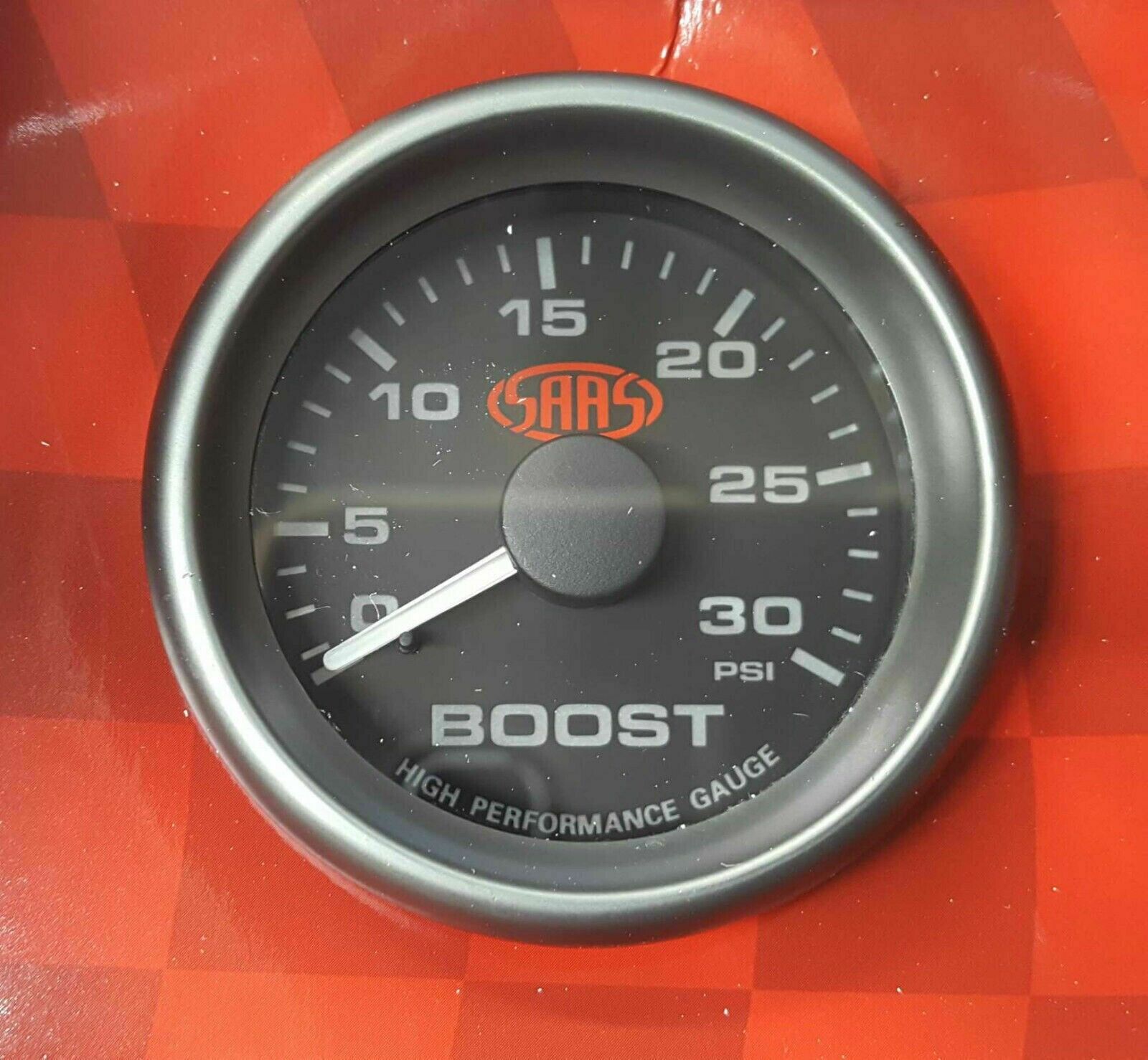 SAAS Turbo Boost Gauge & Boost Controller 52mm 2in 0>30 PSI Black Diesel Engine