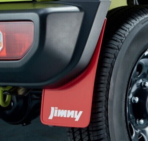 Genuine Suzuki Jimny 3 & 5 Door Mud Flap Set Front & Rear (Red) 2019 - Onwards