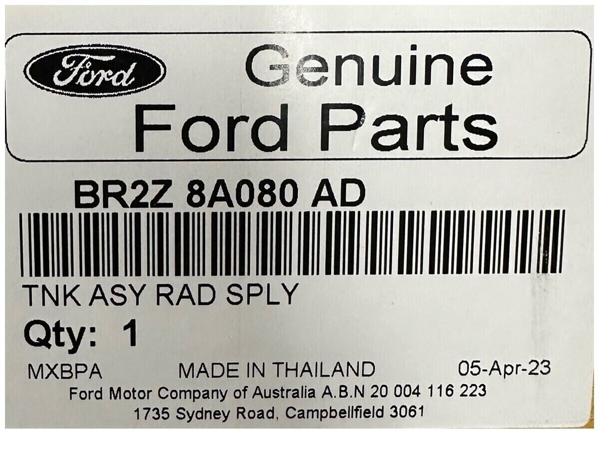 Genuine Ford Falcon FG MK2 Radiator Coolant Overflow Tank BR2Z8A080AD