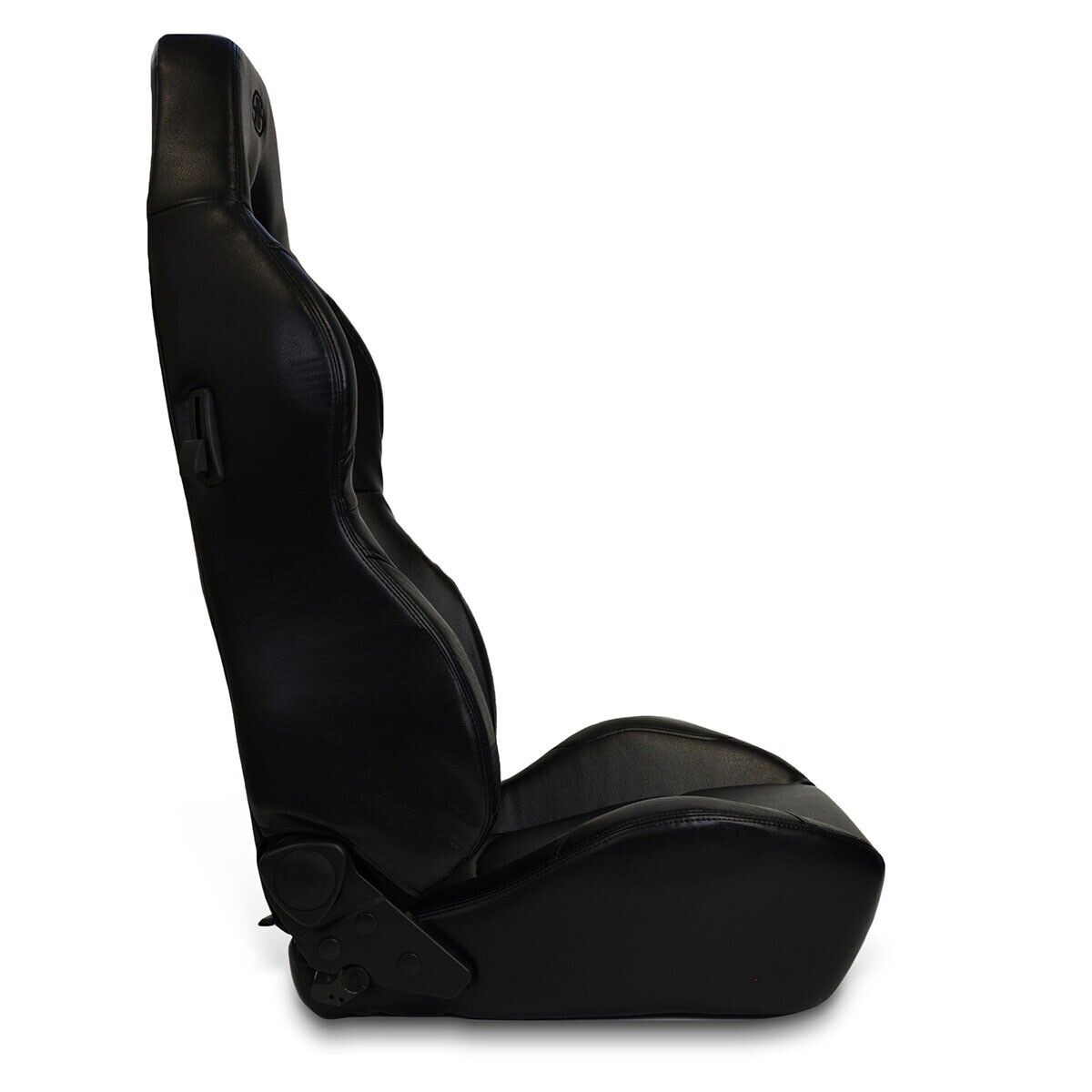 SAAS Seats (2) With Rails Dual Recline Kombat Black PU Leather ADR Compliant