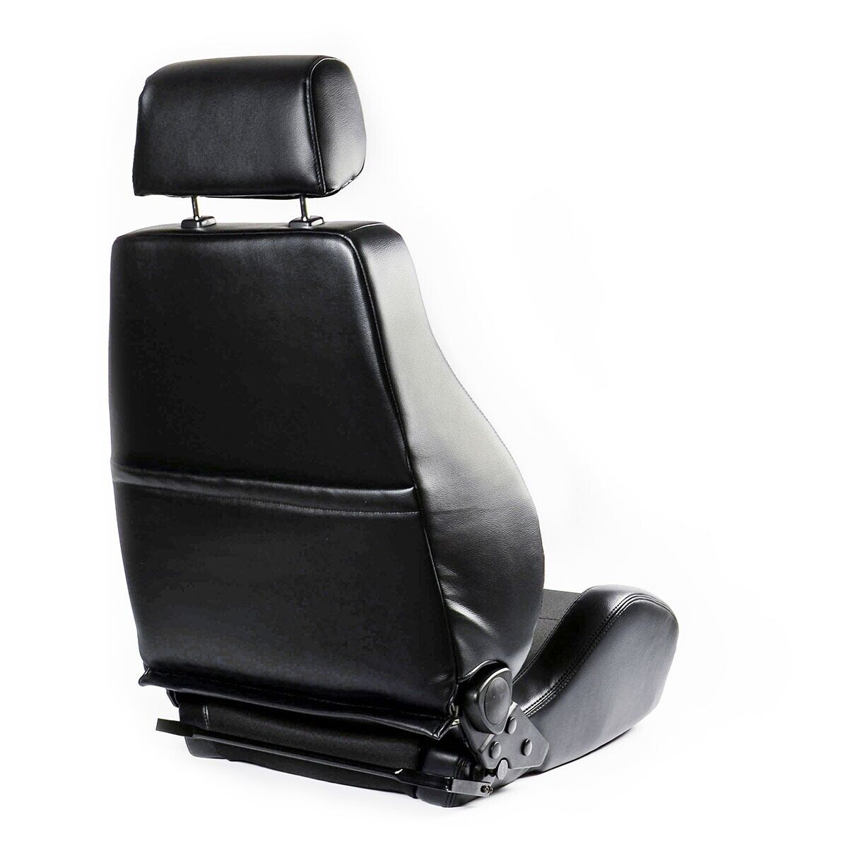 SAAS 4X4 Sports Seats (2) With Sliders Black Cloth / PU Leather  ADR Compliant