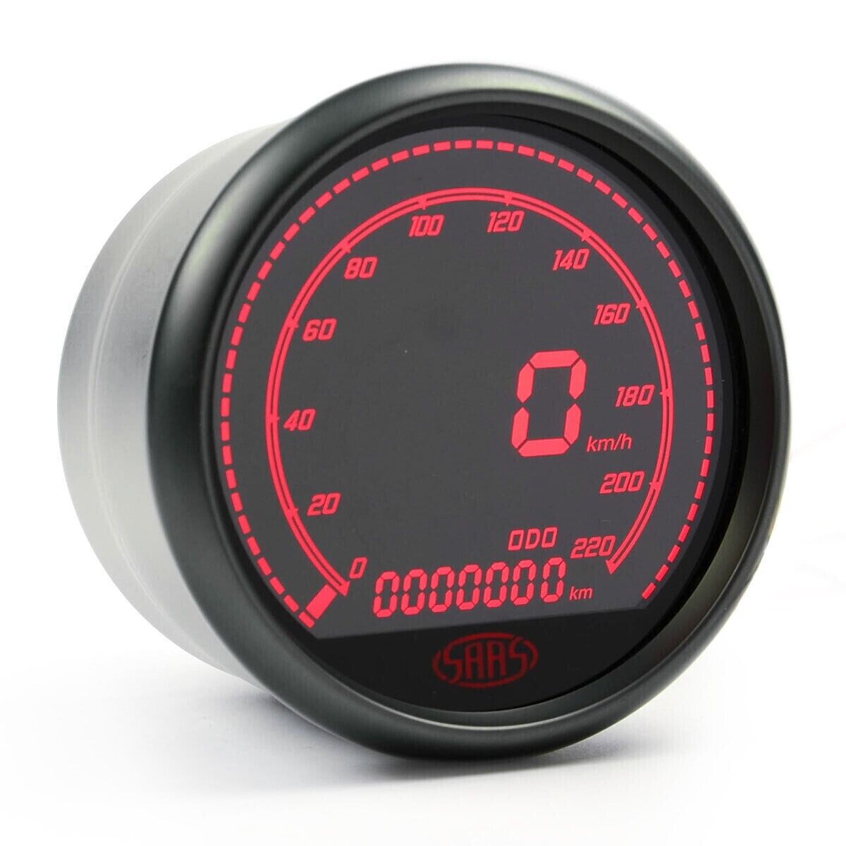 Genuine SAAS SG41263 Speedometer 0 - 220 Kph 3 1/2 In dash 80mm Digital Series