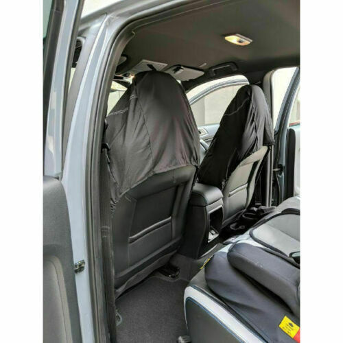 SAAS SC5011 Seat Cover Throw Over Cover / Protector Black with White Stitch